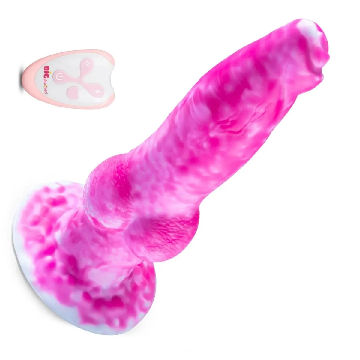 2 in 1 8.7in Thrusting & Vibrating Silicone MonsterDildo-App Control
