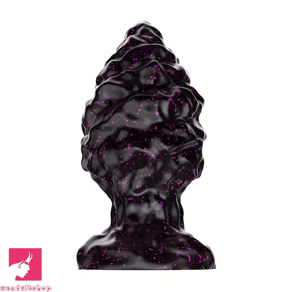 2.95in 4.33in Special-Shaped Silicone Anal Plug Thread Point Mini Dildo