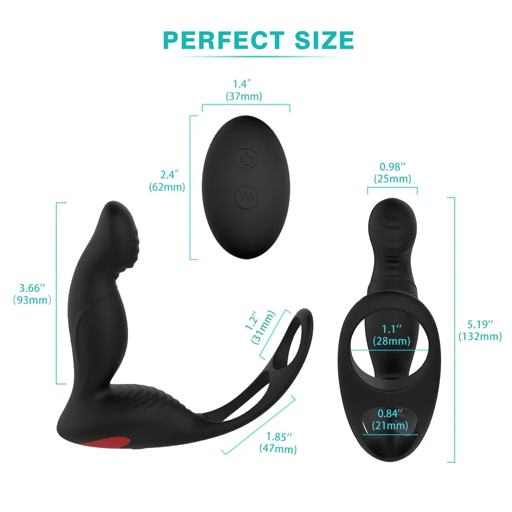 3-in-1 Remote Control Prostate Massager Vibrator