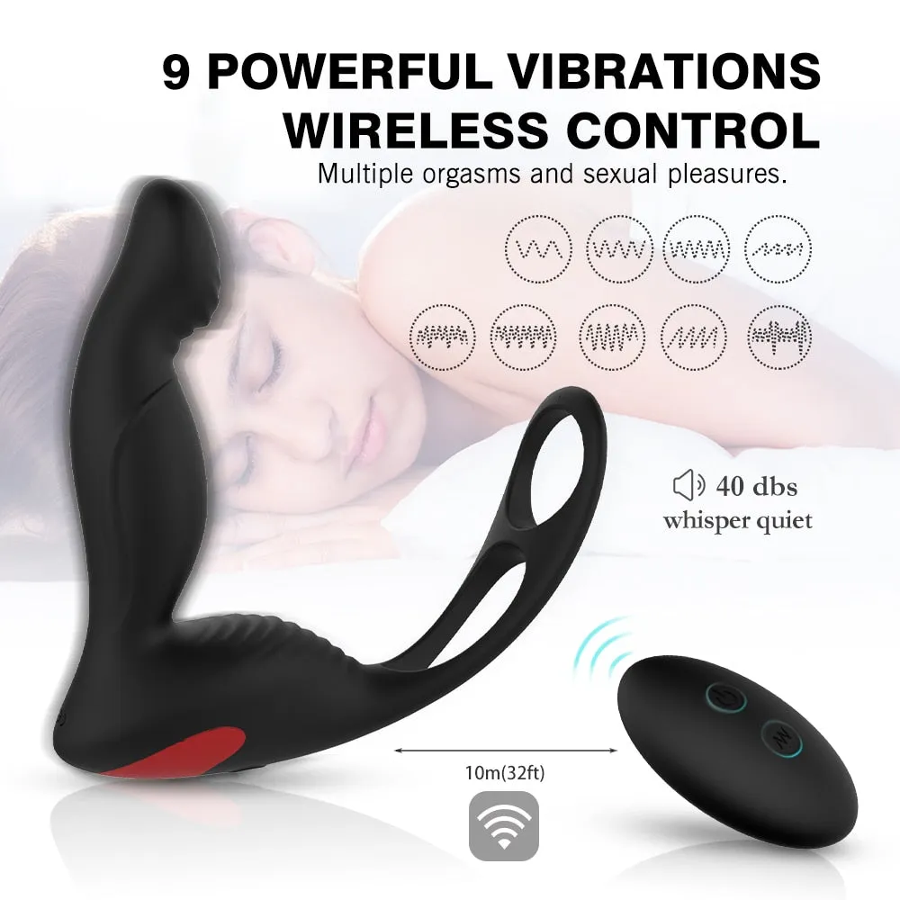 3-in-1 Remote Control Prostate Massager Vibrator