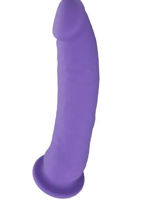 7.5'' Hard Handfeel Smooth Dildo(Purple)