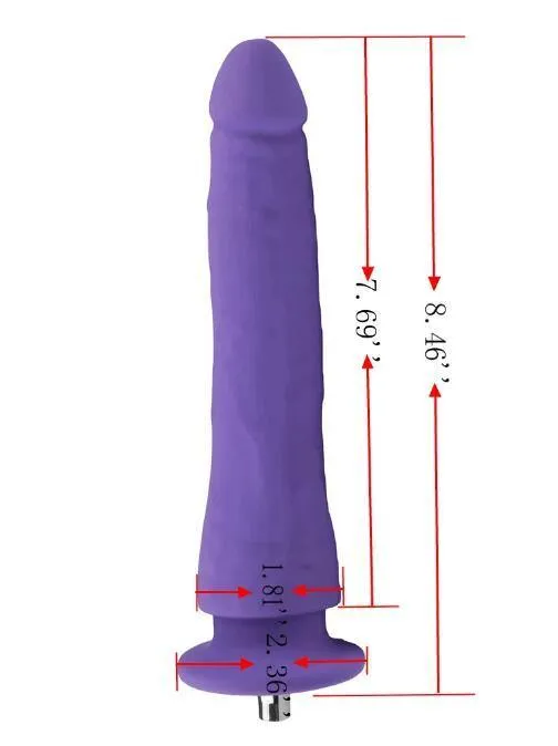 7.5'' Hard Handfeel Smooth Dildo(Purple)