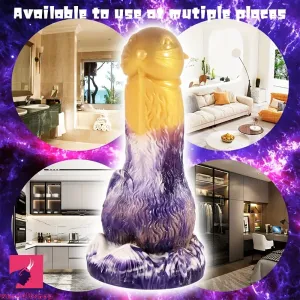 7.87in Dildo Sex Toy With Suction Cup Silicone Rabbit-Shaped Clit Dildo
