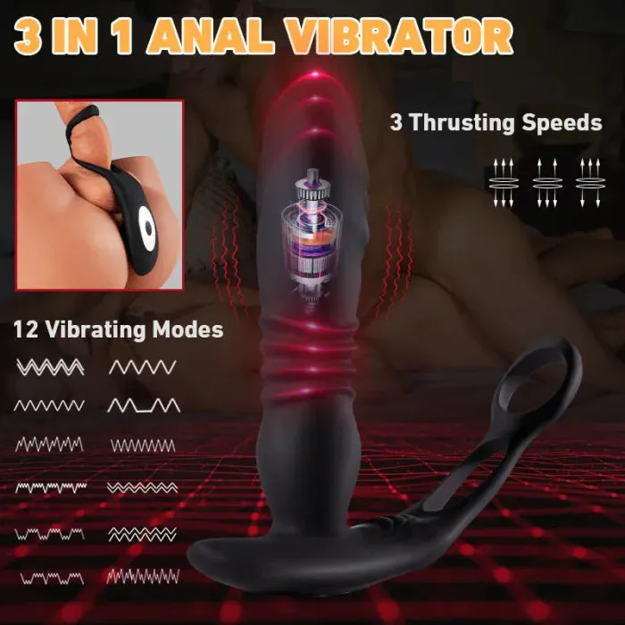 Allure 3 In 1 Remote Control | Prostate Massage | Anal Vibrator| Cock Ring