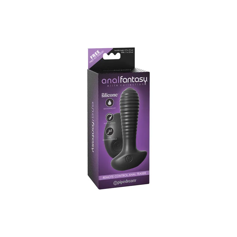 Anal Fantasy Elite Anal | Black  Silicone | Vibrating | USB Remote