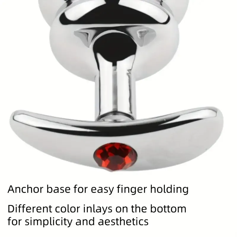 Anchor Shaped Metal Butt Plug Anal Sex Toy Threaded Metal Butt Plug