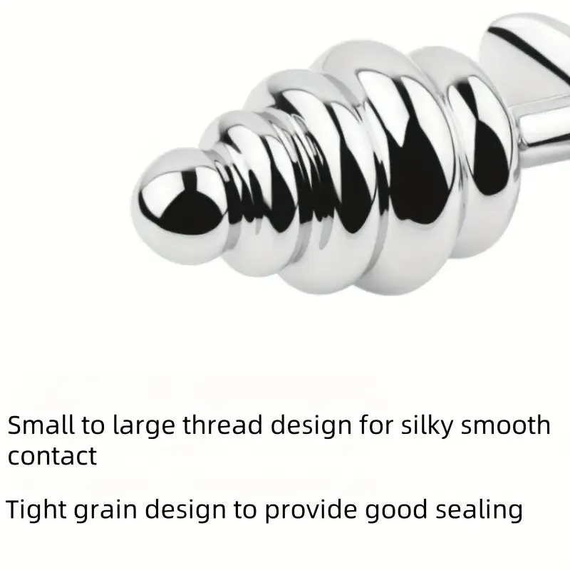 Anchor Shaped Metal Butt Plug Anal Sex Toy Threaded Metal Butt Plug