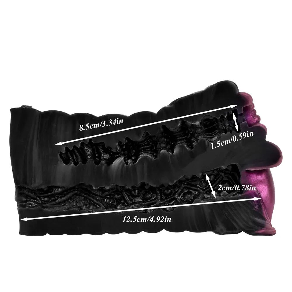 Animal Fur Pocket Pussy Male Masturbator - Silicone Dual Vaginas Penis Massage Sex Toy for Men