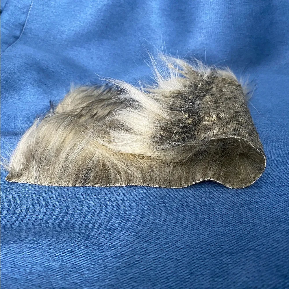 Animal Fur Pocket Pussy Male Masturbator - Silicone Dual Vaginas Penis Massage Sex Toy for Men