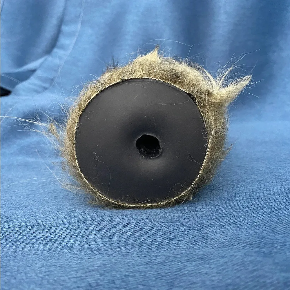 Animal Fur Pocket Pussy Male Masturbator - Silicone Dual Vaginas Penis Massage Sex Toy for Men