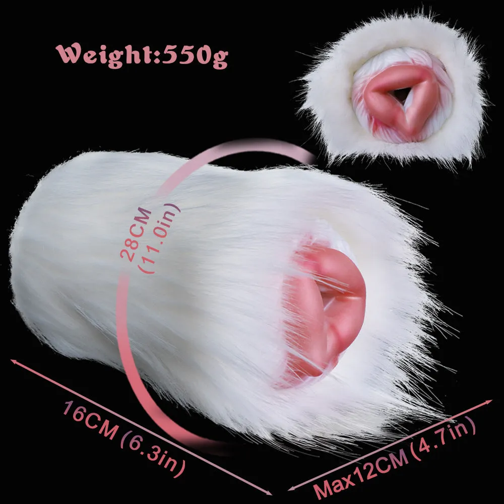 Animal Pocket Pussy Male Masturbation Cup - Lifelike Fur Monster Vaginal Penis Massage Sex Toy for Men