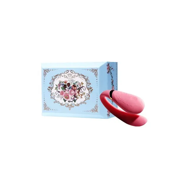 Aparat de masaj pentru cupluri ZALO FANFAN. vibrator dublu cu control prin aplicație. 8 funcții de vibrație. culoare roz