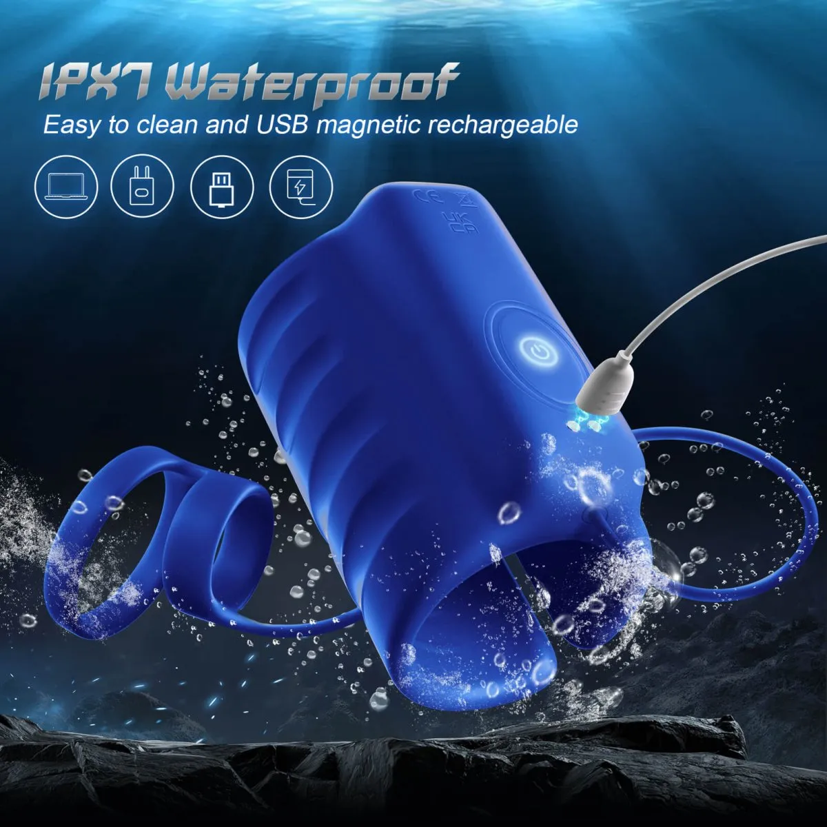App Control  Penis Vibrating Trainer with Ring(Only 5Pcs)