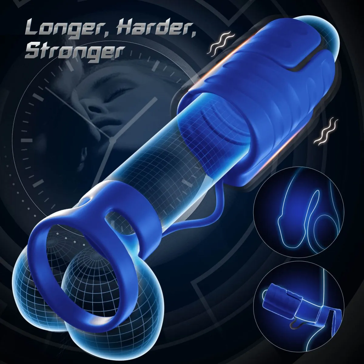 App Control  Penis Vibrating Trainer with Ring(Only 5Pcs)