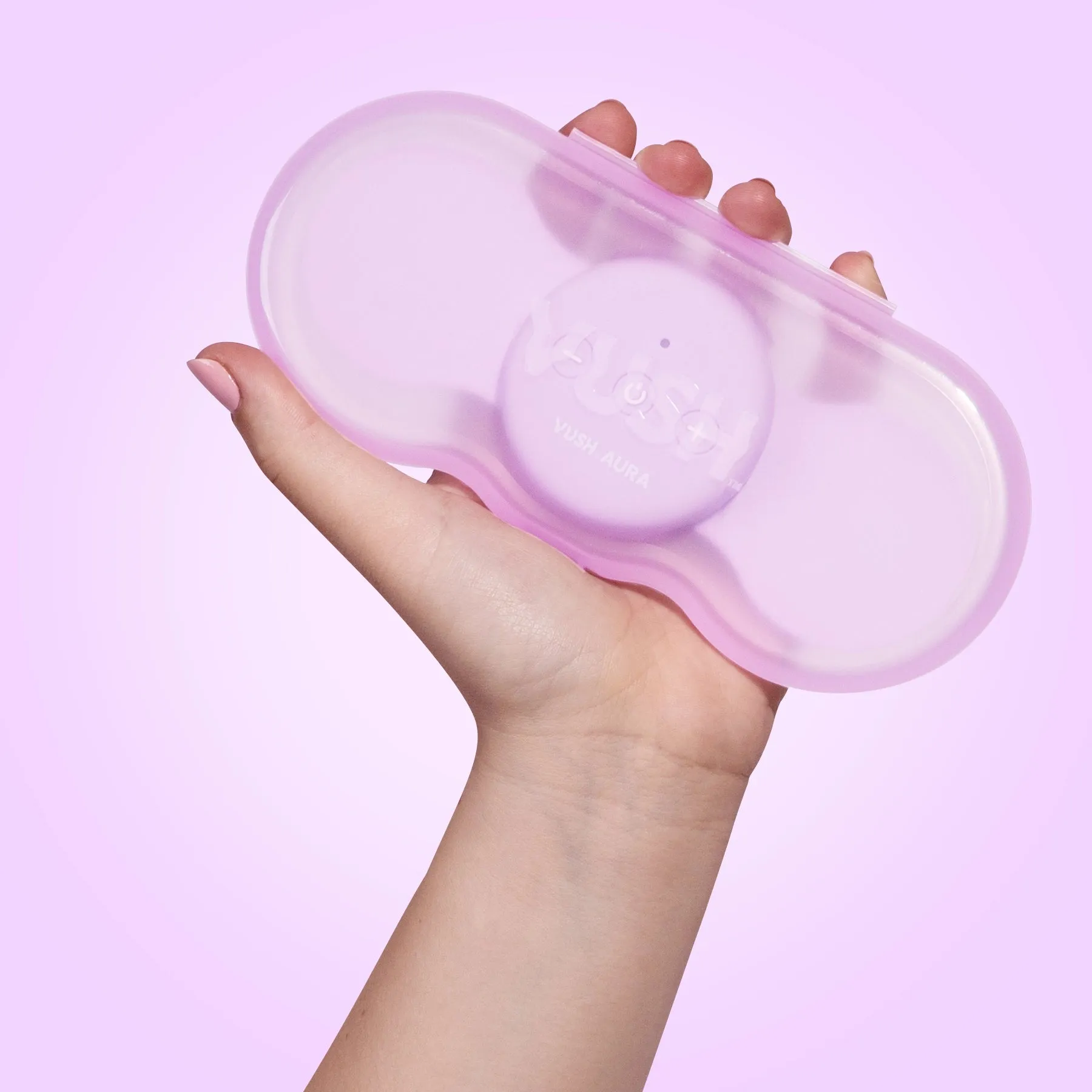 Aura - Wireless   Rechargeable Purple TENS Device for Period Pain Relief with Travel Case