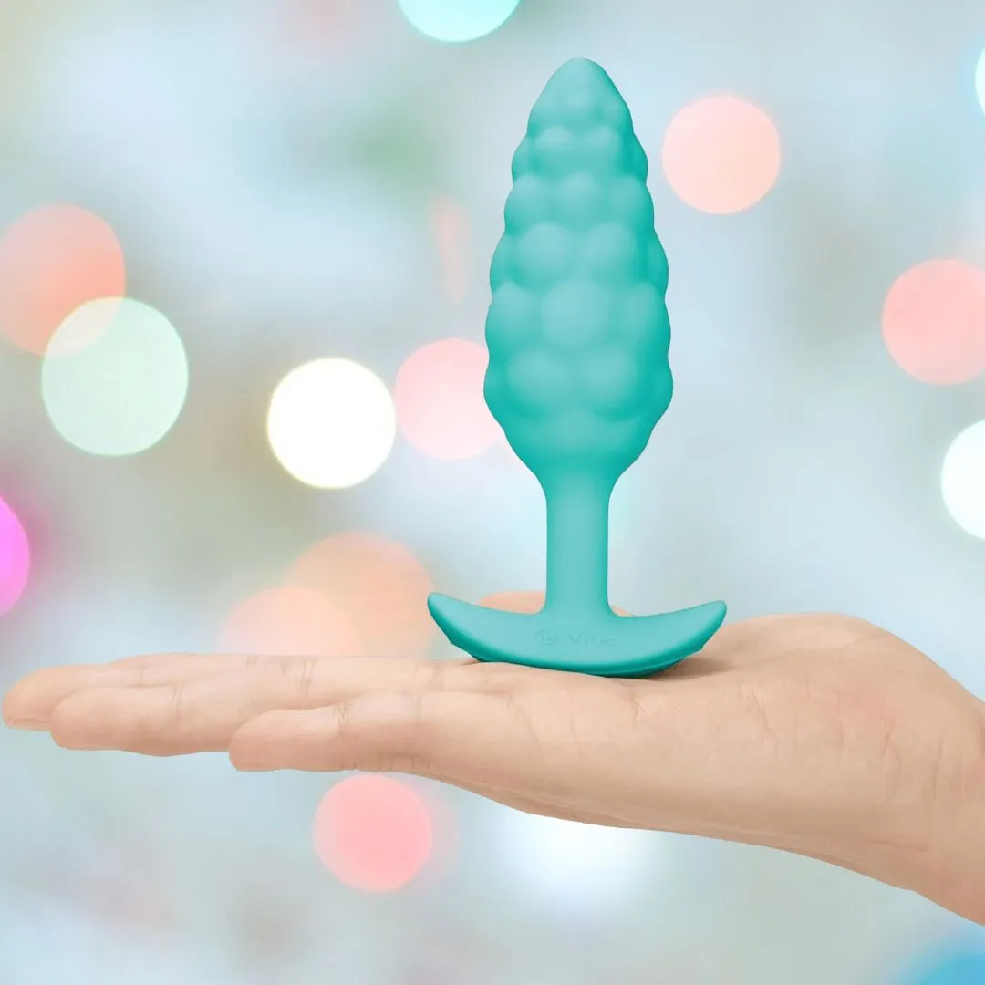 B-Vibe Texture Vibrating Butt Plug Bump - Mint (Small)