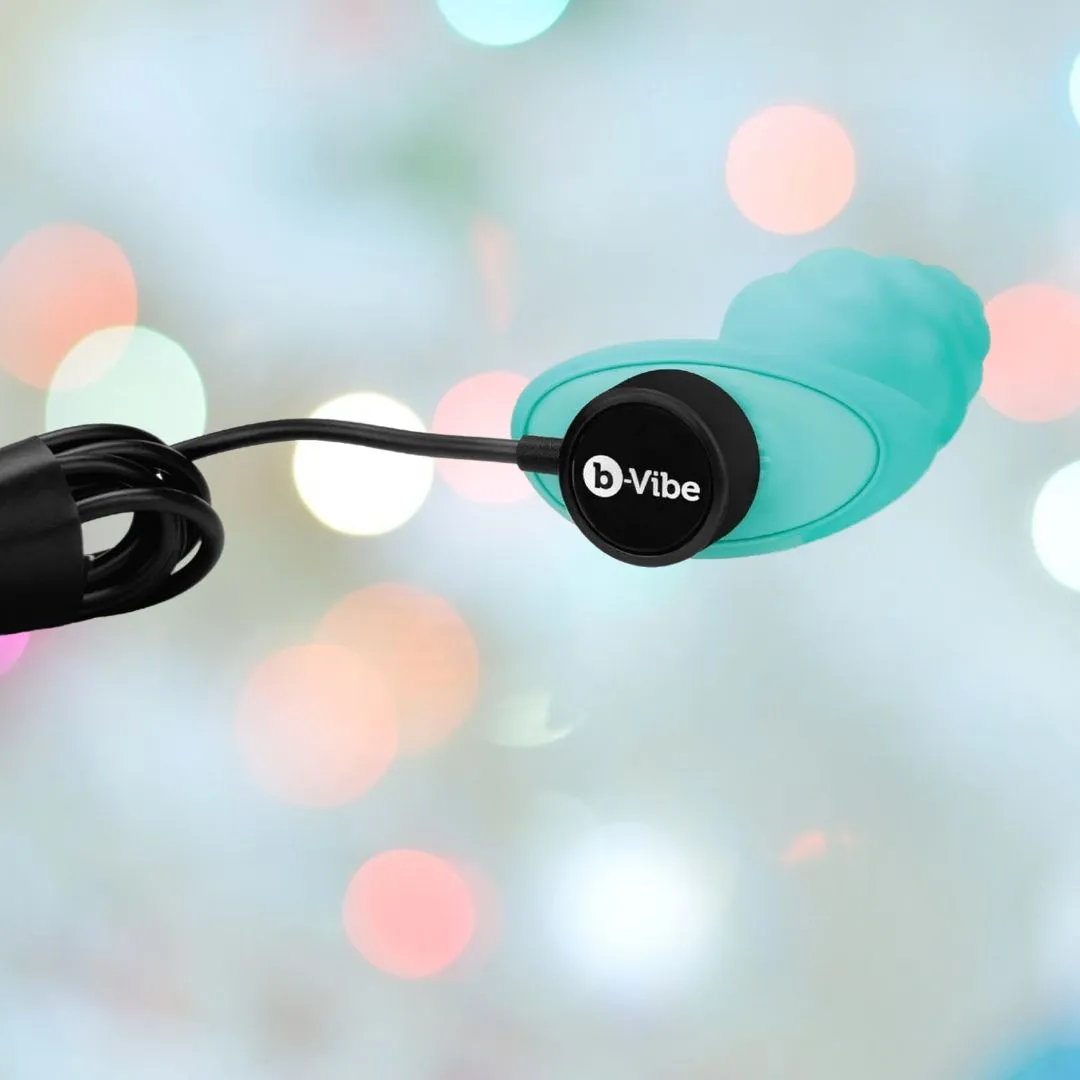 B-Vibe Texture Vibrating Butt Plug Bump - Mint (Small)