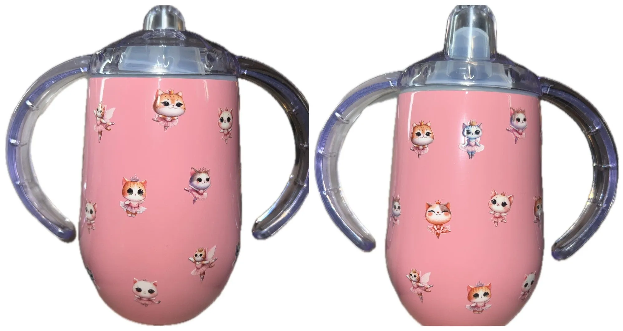 Ballet Kitty 10oz Stainless Steel Sippy Cup