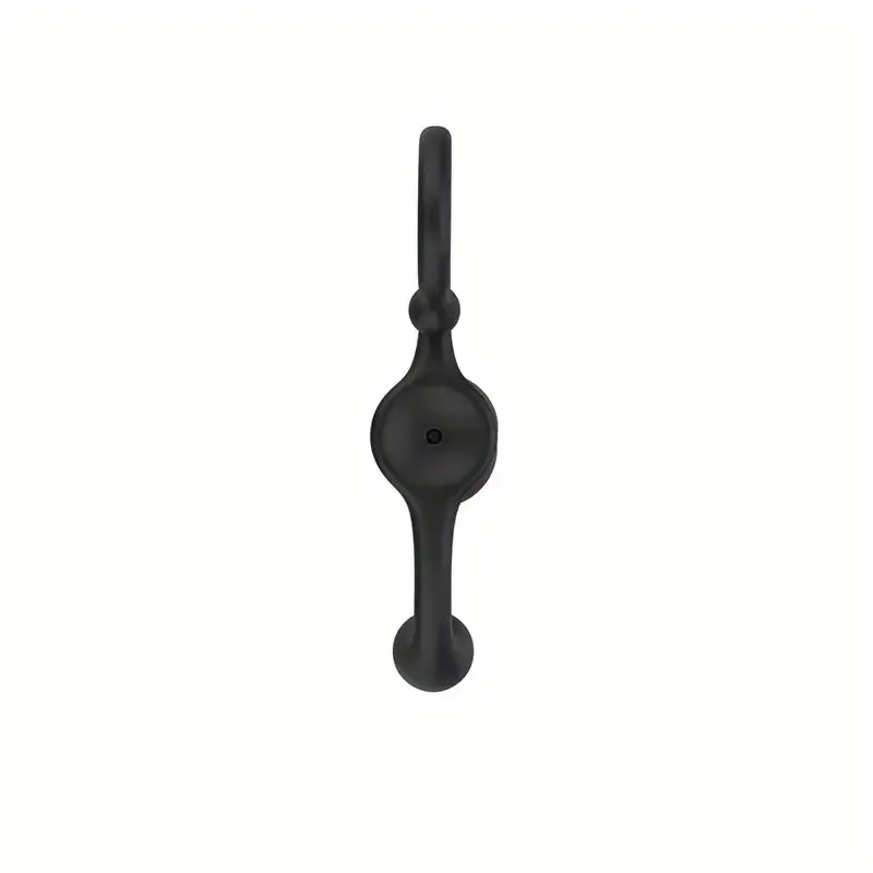 Black ABS Anal Plug Sm Bead Wand Adult Toy Curved Design For Stimulation