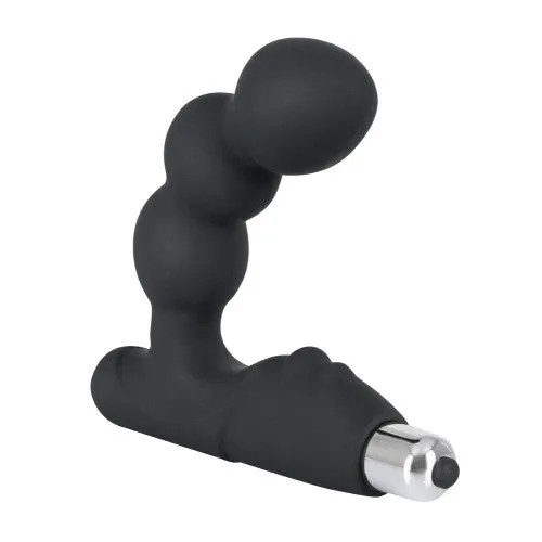 Black Silicone Vibrating Prostate Massager