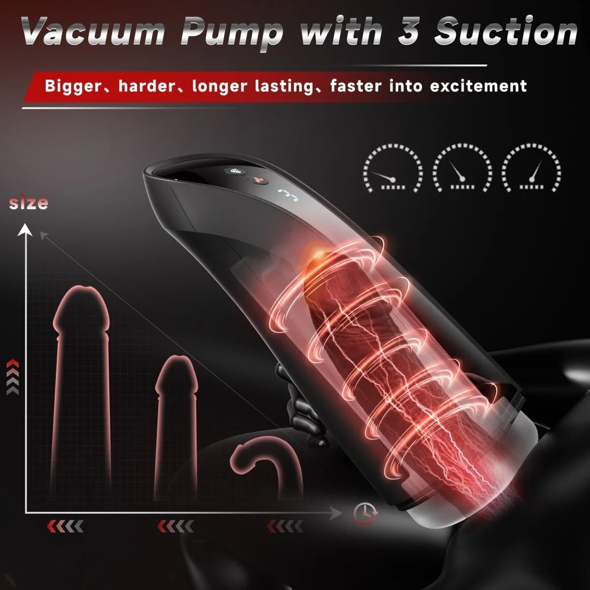 BLACKWIND|App Control Vacuum Pump penis Trainer Vibrating Male Masturbator