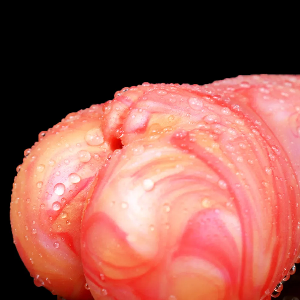 Blood-toned Pocket Pussy Masturbator - Realistic Vaginal Penis Masturbation Male Sex Toy