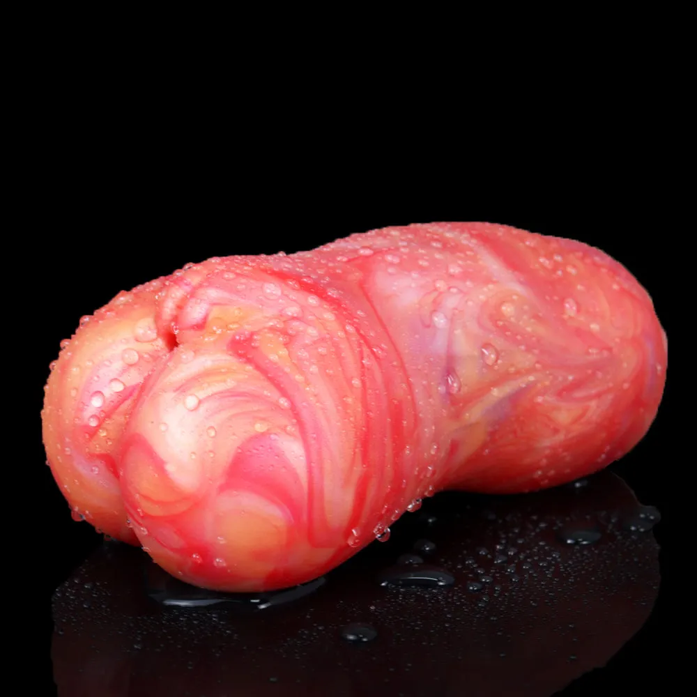 Blood-toned Pocket Pussy Masturbator - Realistic Vaginal Penis Masturbation Male Sex Toy