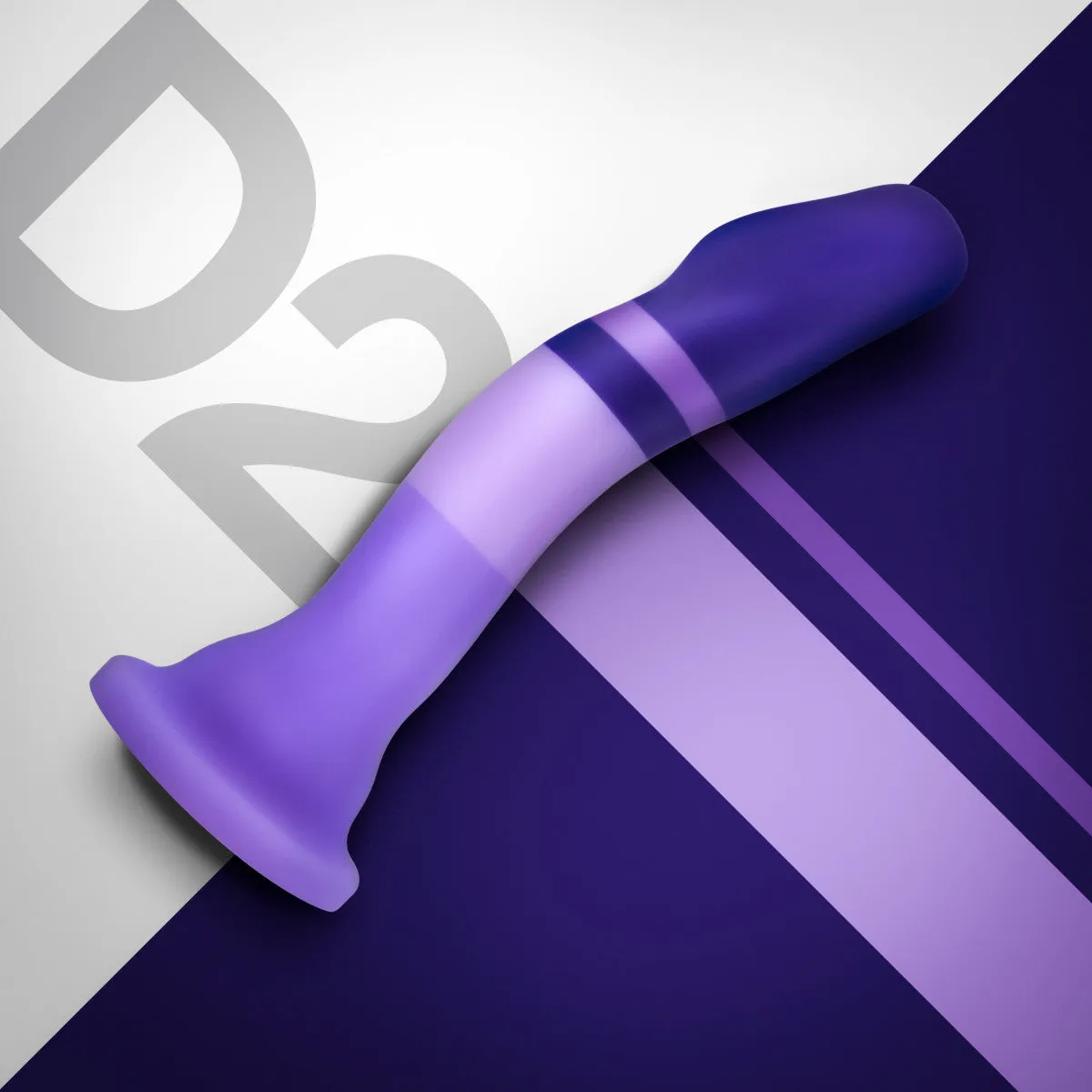 Blush Avant D2 Artisan 7-Inch Curved G-Spot Dildo with Suction Cup Base