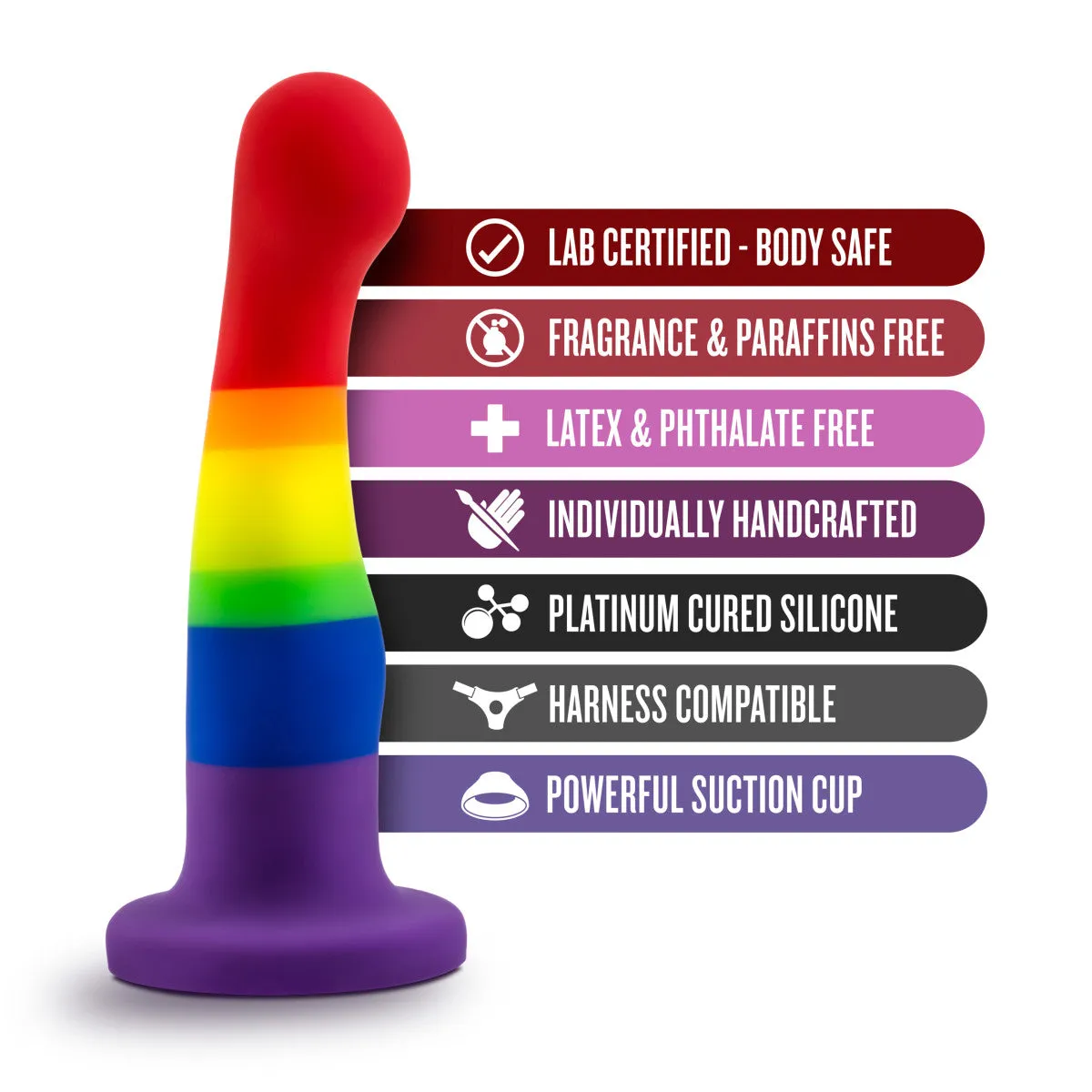 Blush Avant P1 Artisan 6-Inch Curved G-Spot Dildo with Suction Cup Base
