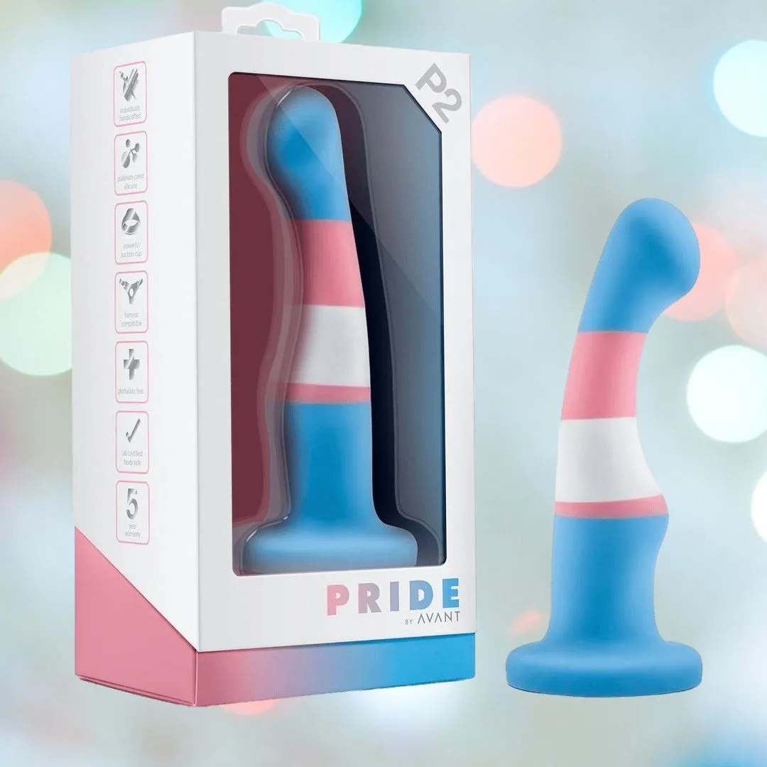Blush Avant P2 Silicone Pride True Blue Silicone Dildo