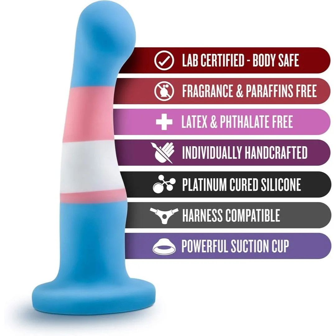 Blush Avant P2 Silicone Pride True Blue Silicone Dildo