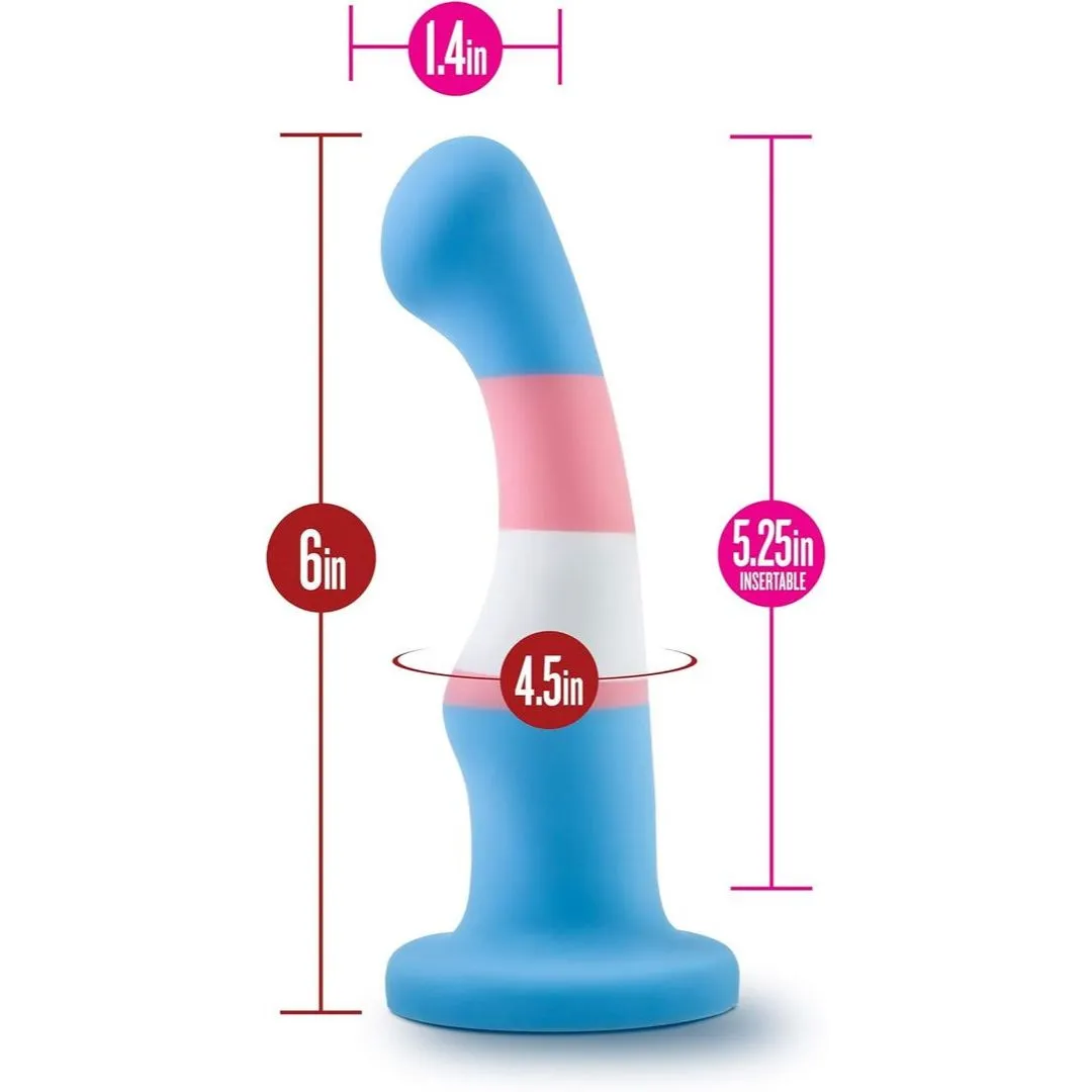 Blush Avant P2 Silicone Pride True Blue Silicone Dildo