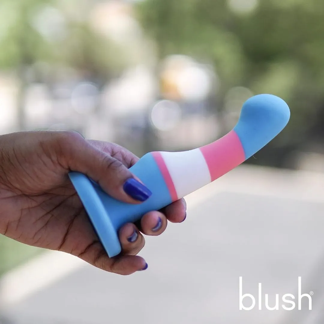 Blush Avant P2 Silicone Pride True Blue Silicone Dildo