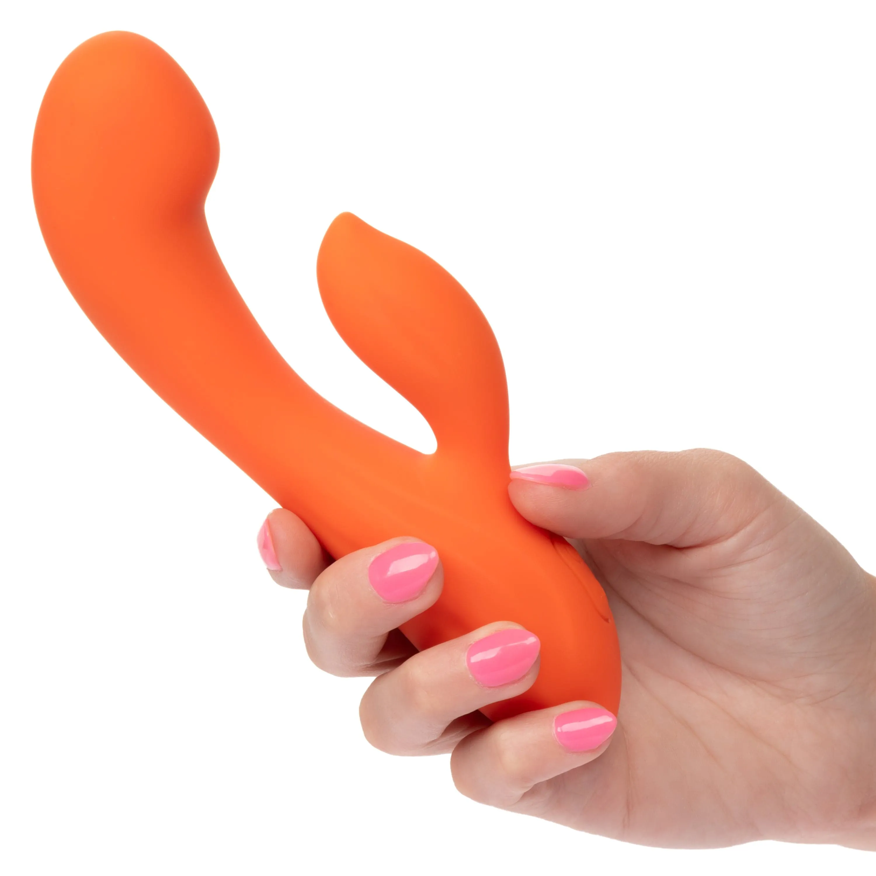 California Exotics - Stella Liquid Silicone Dual G Rabbit Vibrator (Orange)