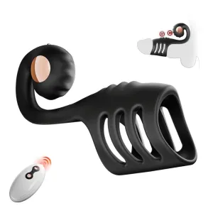 CASE|Multi Stimulation Snail-Shaped Penis Sleeve Ring with 10 Vibrating