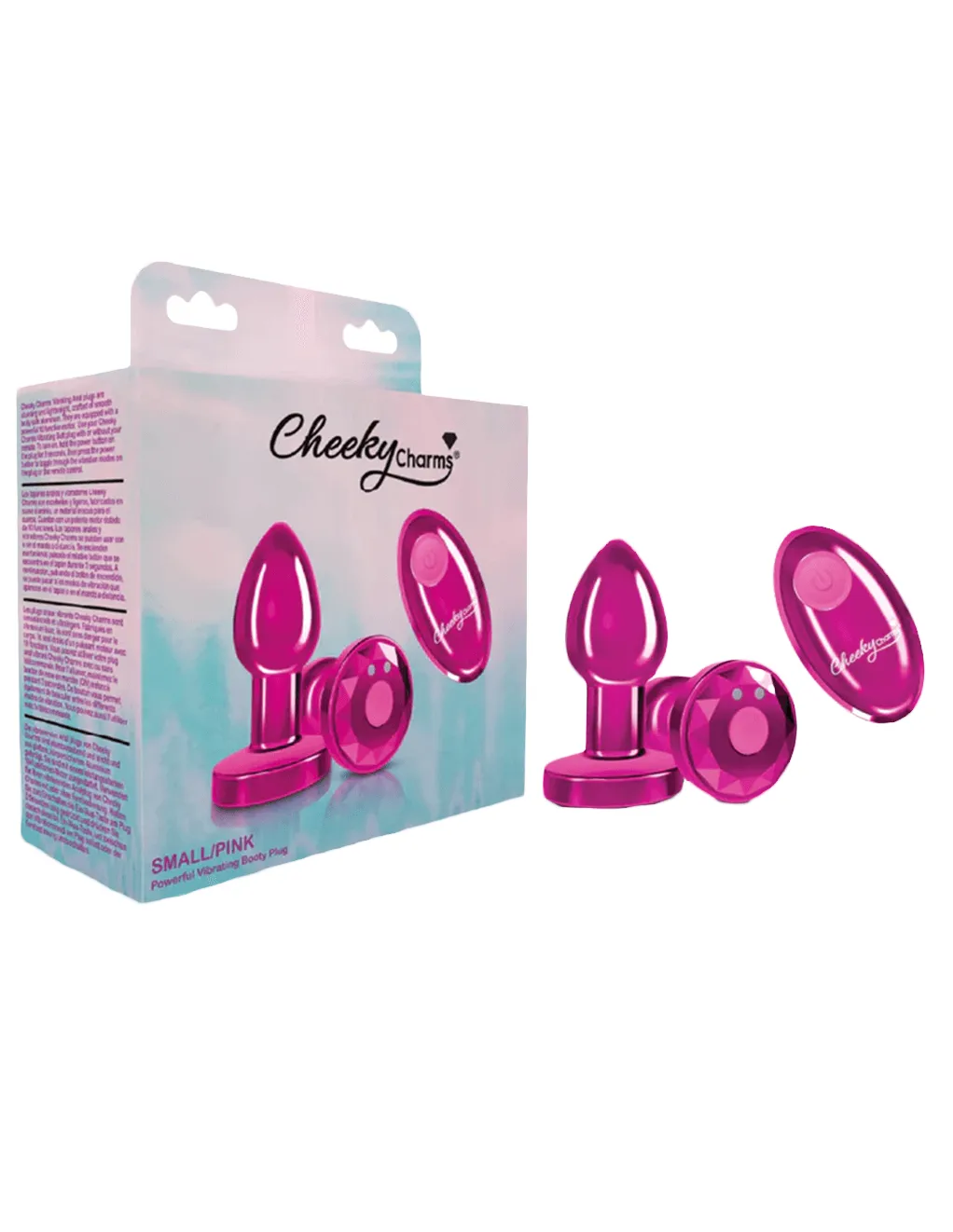 Cheeky Charms Metal Vibrating Plug Small