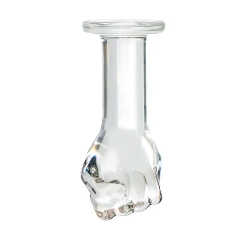 Clear Glass Anal Toy Fist-shaped Anal Plug Adult Toy For Women Couples