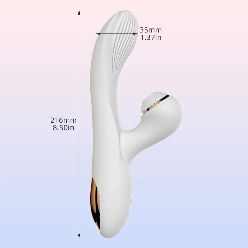 Clit Sucking G-spot Vibrator- Rabbit Clitoral Vibrating Anal Plug Sex Toys for Women