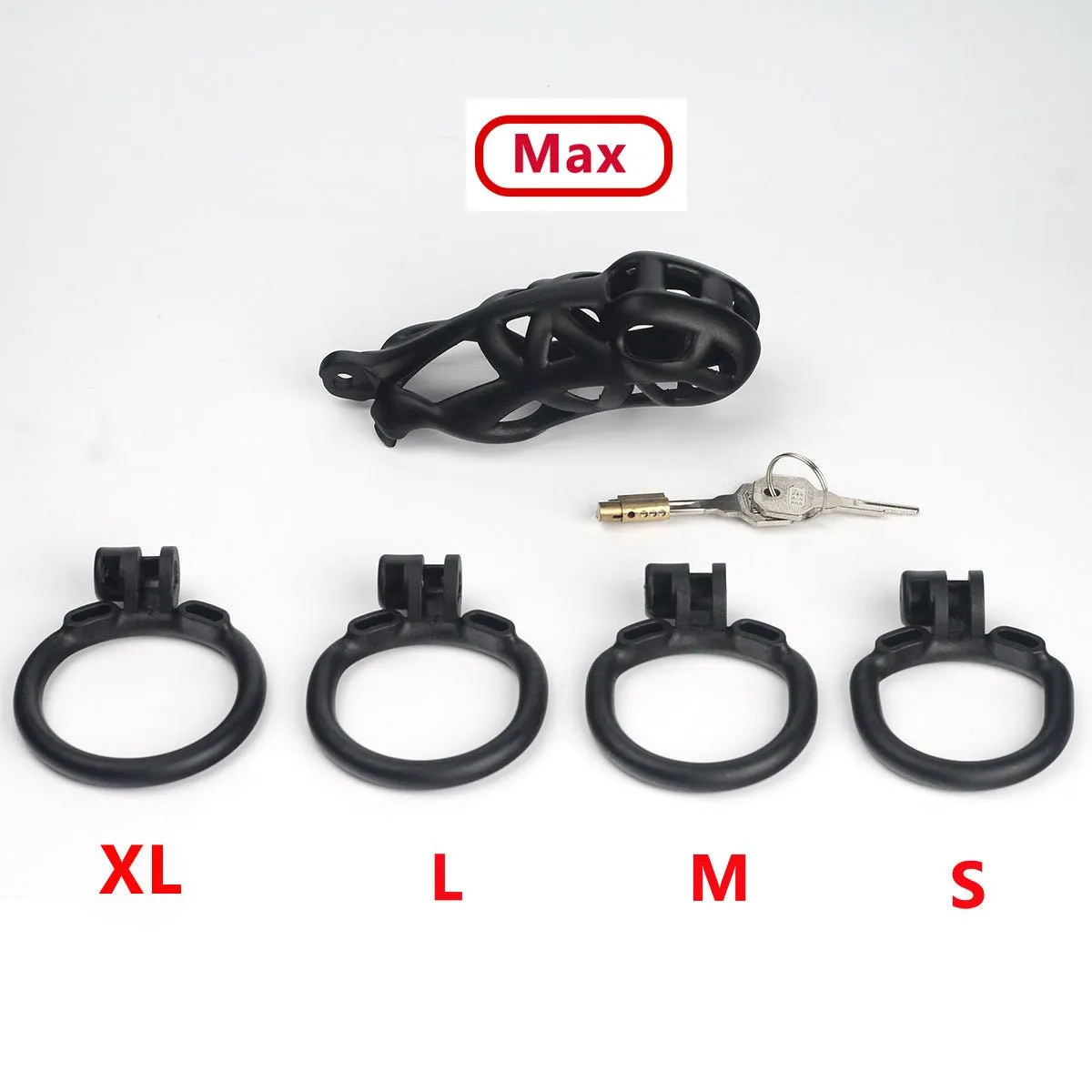 Cobra Chastity Lock Black Lightweight