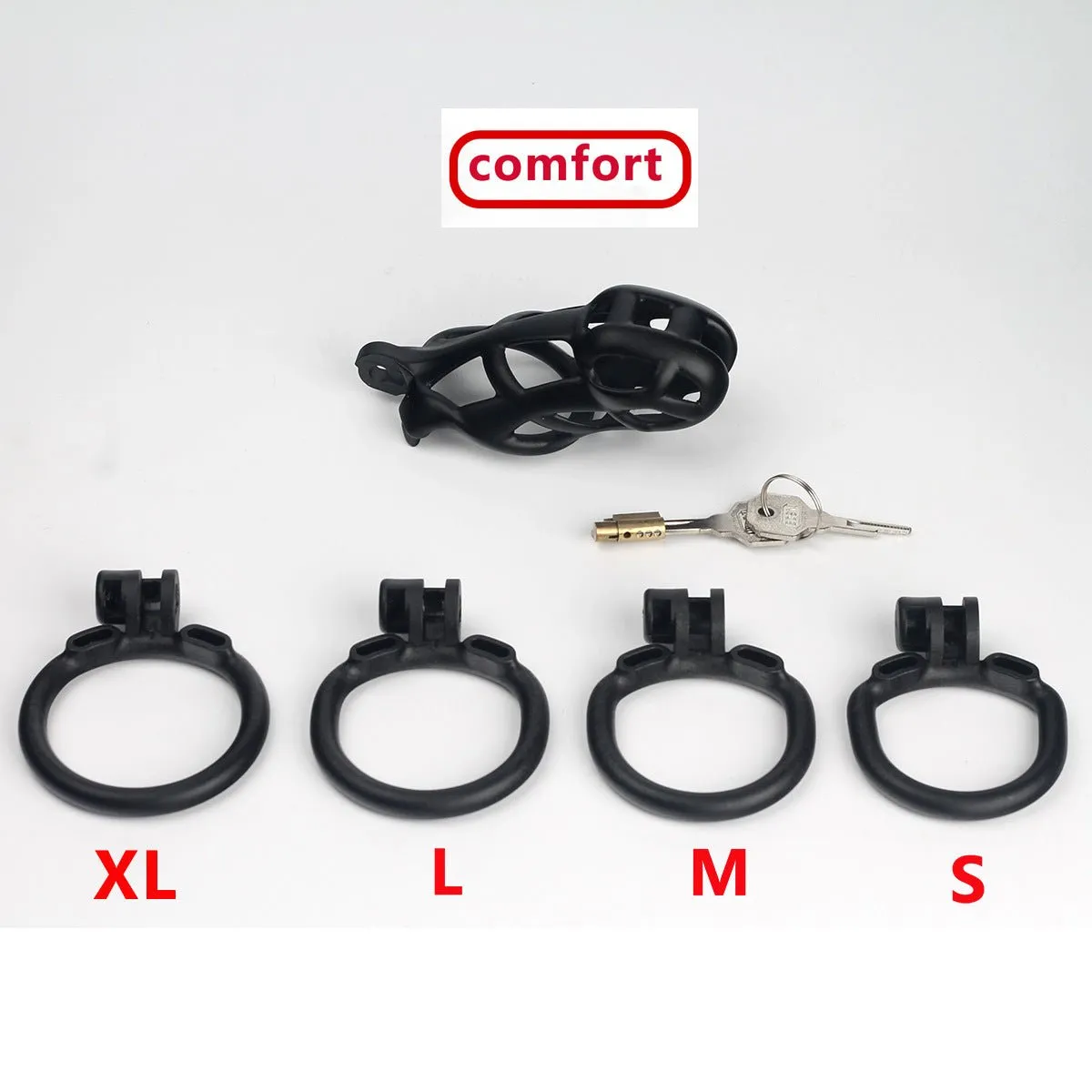 Cobra Chastity Lock Black Lightweight
