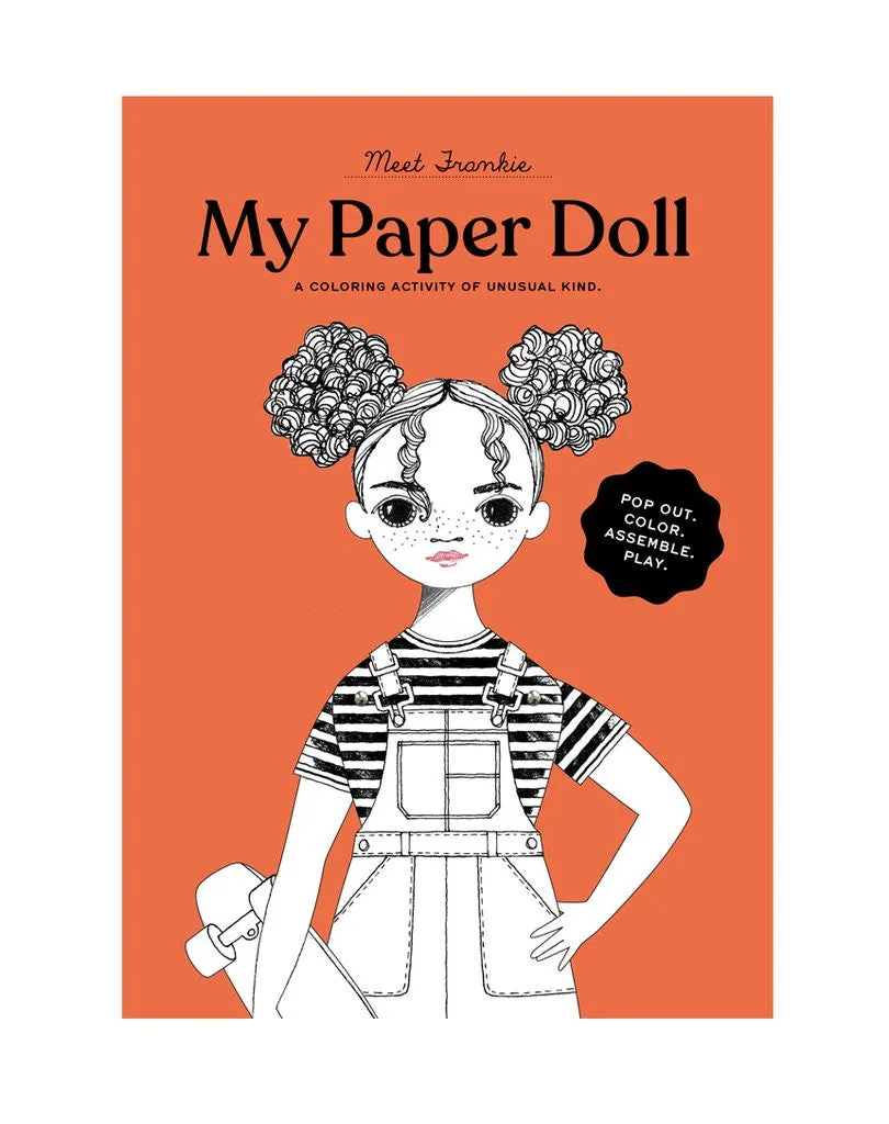 Coloring Paper Doll kit Frankie