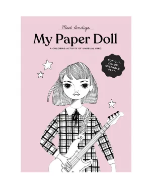 Coloring Paper Doll kit Indigo