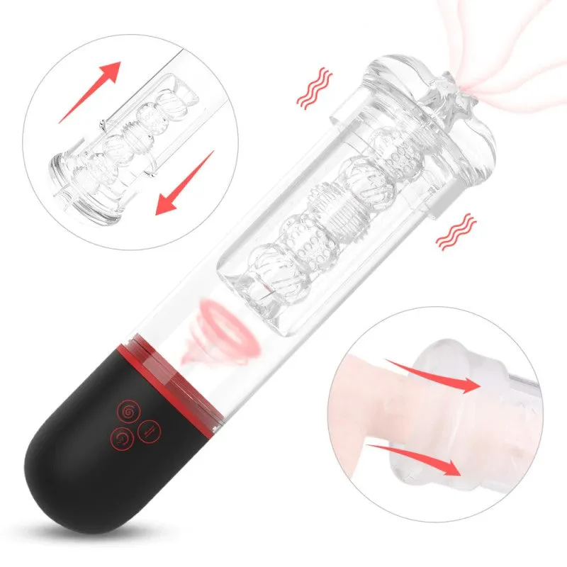 Come Closer Air-2 Penis Enlargement Masturbator |  Vibrating | Sucking | USB charge