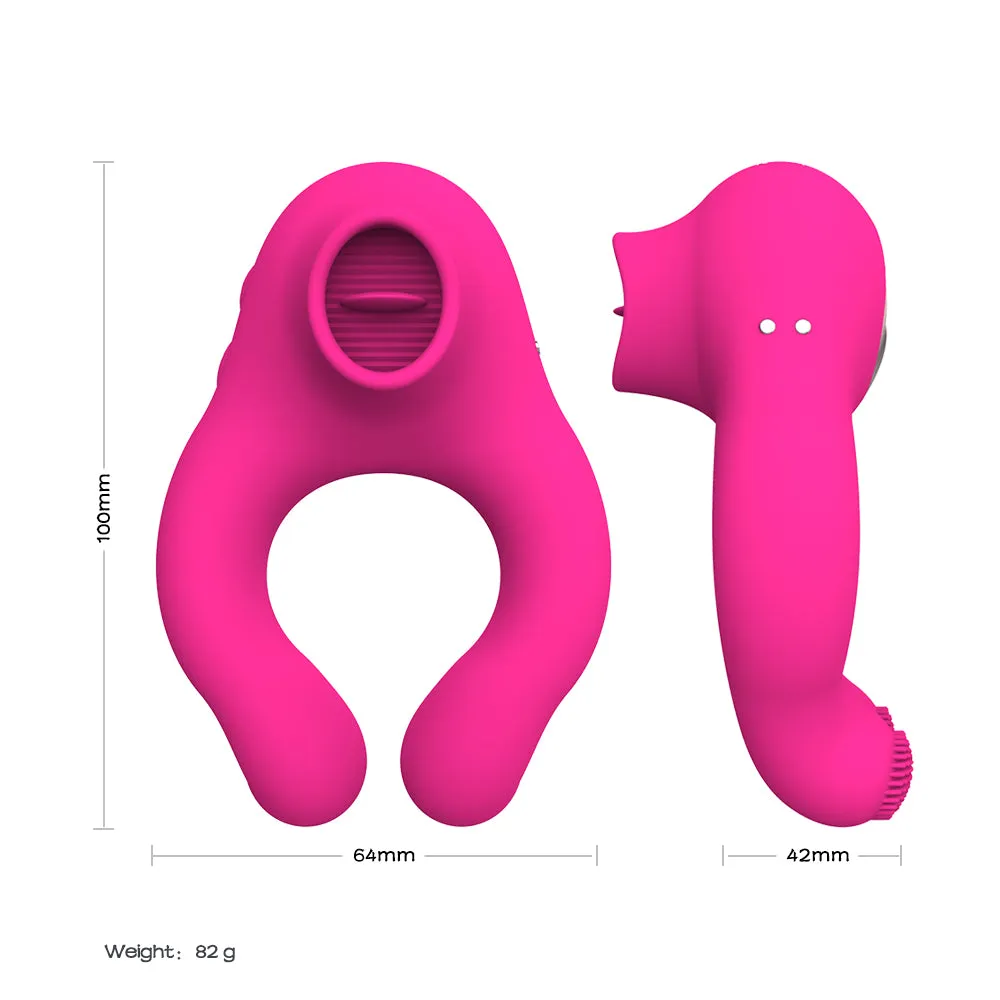 Couples Sucking Clit | Remote Control  | Cock Ring | USB | 7 modes