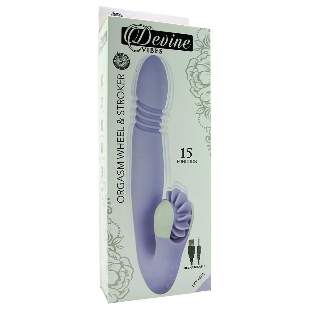 Devine Orgasm Wheel & Stroker Vibe | Thrusting | G Spot | 12 Modes | USB