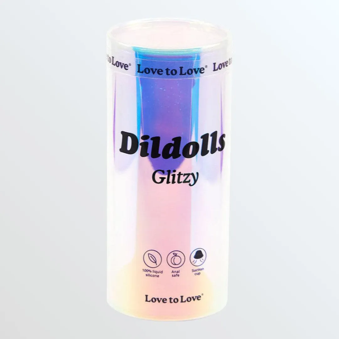 DilDolls Glitzy Silicone Dildo with Suction Base