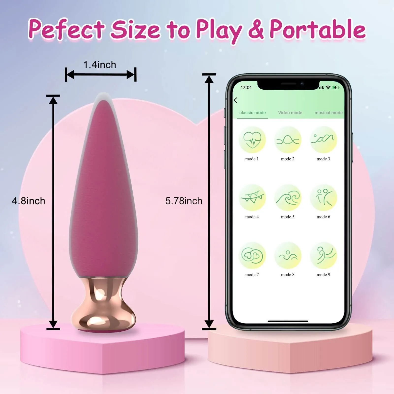 Doro - Pointed Remote Control Vibrating Anal Plug
