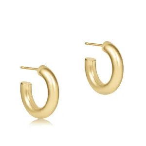 ENewton .5 Hoop 4mm Round Smooth Earrings