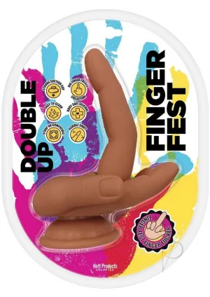 Finger Fest Double Up Dildo Tan
