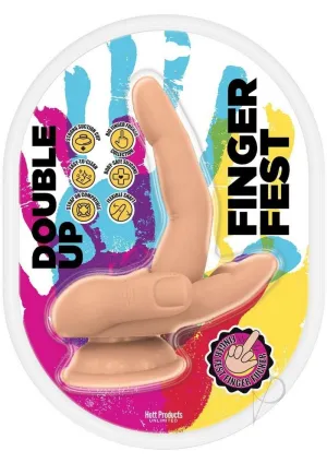 Finger Fest Double Up Dildo Vanilla